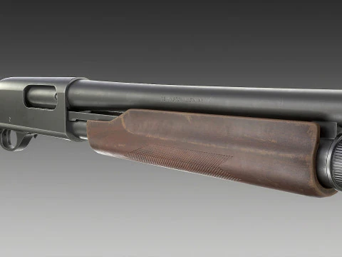 Espingarda Remington 870 Modelo 3D