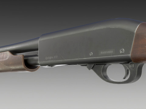 Remington 870 Shotgun 3D Model