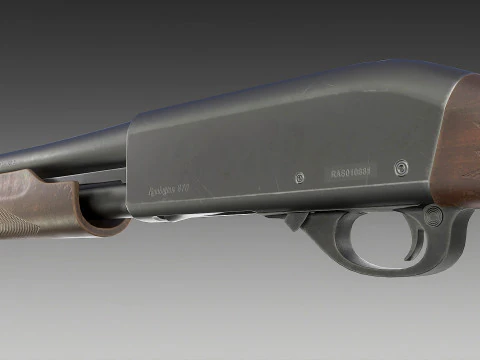 Espingarda Remington 870 Modelo 3D