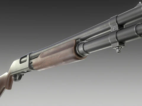 Espingarda Remington 870 Modelo 3D