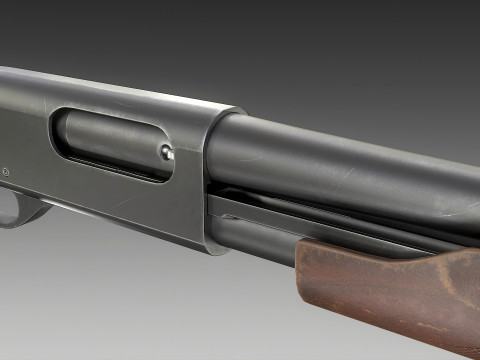 Remington 870 Shotgun 3D Model