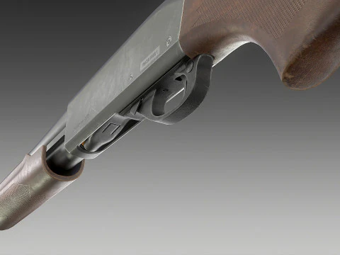 Espingarda Remington 870 Modelo 3D