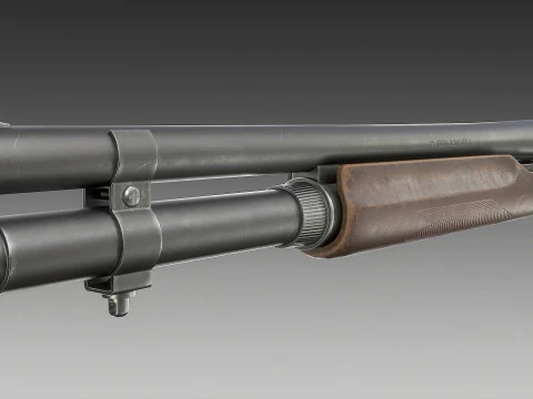 Espingarda Remington 870 Modelo 3D