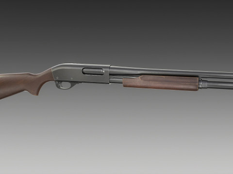 Remington 870 Shotgun 3D Model