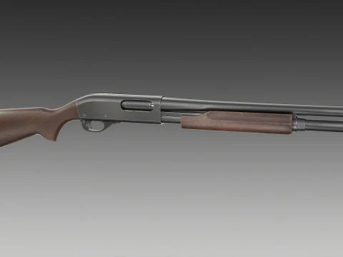 Espingarda Remington 870 Modelo 3D