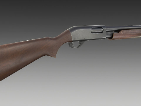 Remington 870 Shotgun 3D Model