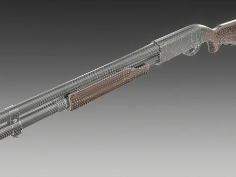 Espingarda Remington 870 Modelo 3D