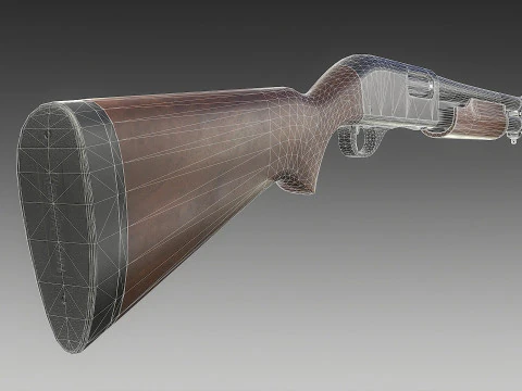 Espingarda Remington 870 Modelo 3D