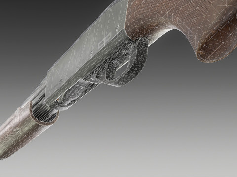 Remington 870 Shotgun 3D Model
