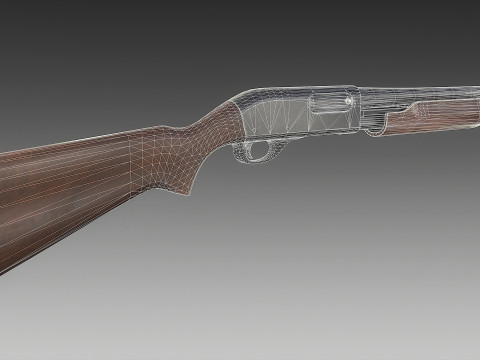 Remington 870 Shotgun 3D Model
