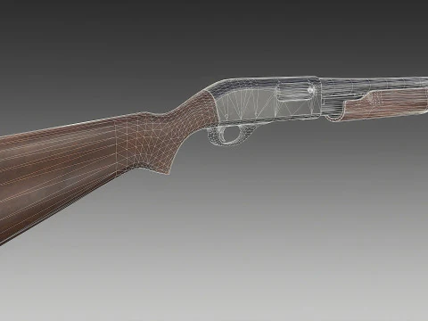 Espingarda Remington 870 Modelo 3D