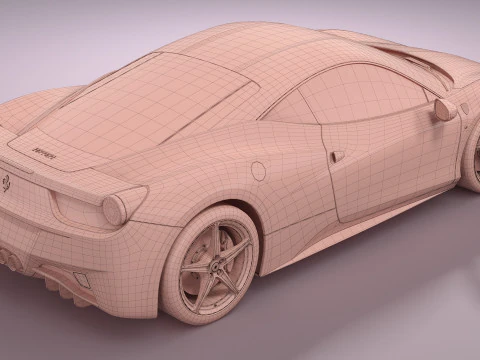 Ferrari 458 Italia 3D Model
