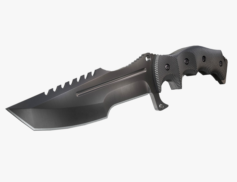 Tactical Combat Knife Modelo 3D .c4d .max .obj .3ds .fbx .stl .blend 