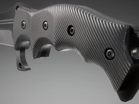 Tactisch gevechtsmes 3D Model