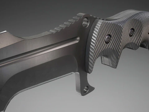 Tactisch gevechtsmes 3D Model