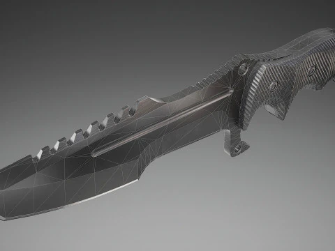 Tactisch gevechtsmes 3D Model