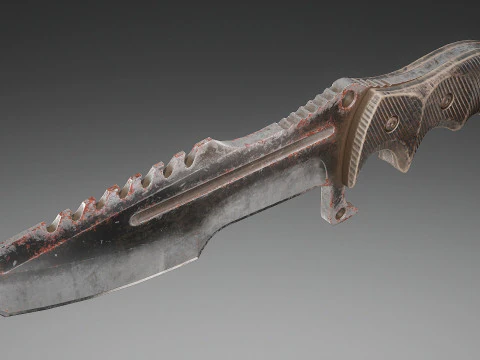 Tactical Combat Knife V2 3D Model