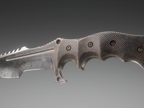 Tactical Combat Knife V2 3D Model