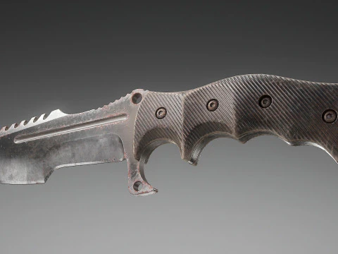 Tactical Combat Knife V2 3D Model