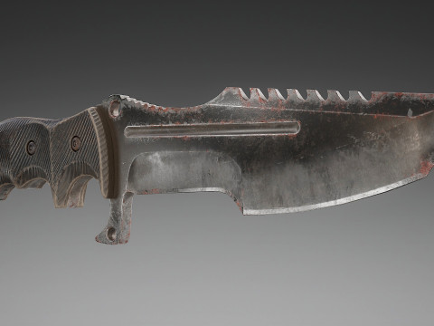 Tactical Combat Knife V2 3D Model