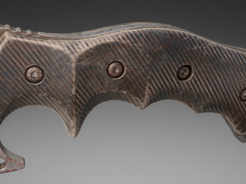 Tactical Combat Knife V2 3D Model