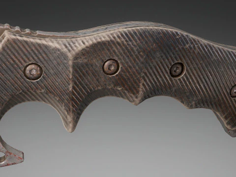 Tactical Combat Knife V2 3D Model