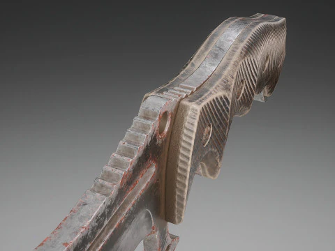 Tactical Combat Knife V2 3D Model