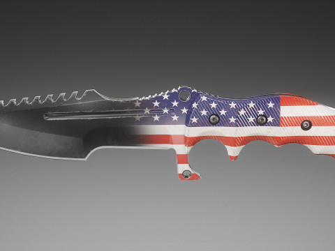 Tactical Combat Knife V3 3D Model