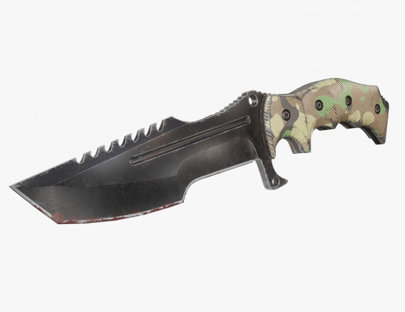 Tactical Combat Knife V4 3D-Modell .c4d .max .obj .3ds .fbx .stl .blend 