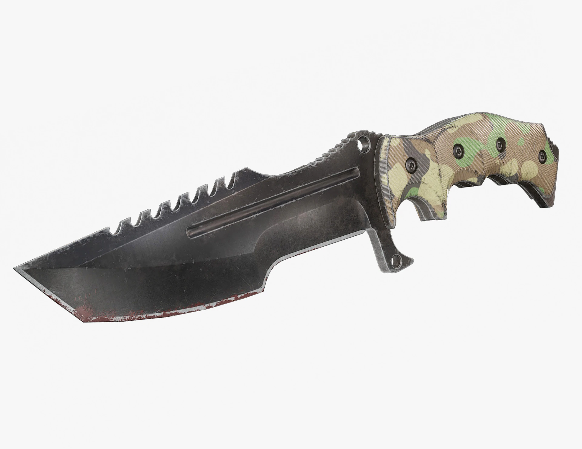 Tactical Combat Knife V4 3D Model .c4d .max .obj .3ds .fbx .stl .blend 