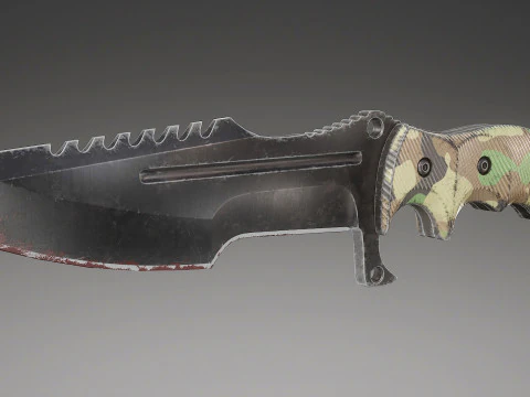 Tactical Combat Knife V4 3D Model