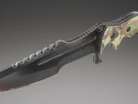 Tactical Combat Knife V4 3D Model