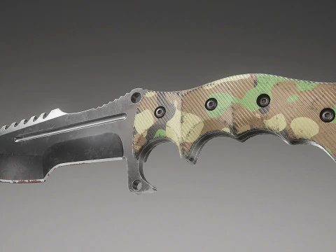 Tactical Combat Knife V4 3D Model