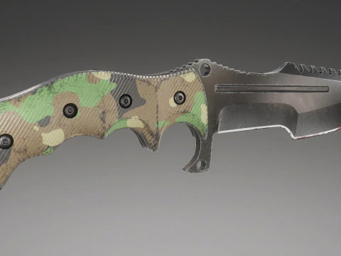 Tactical Combat Knife V4 3D Model