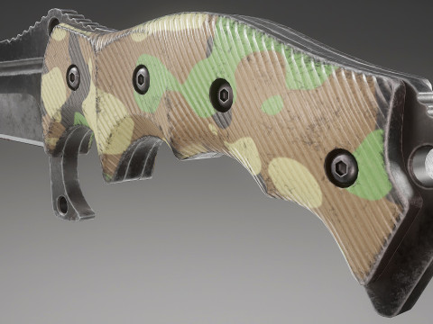 Tactical Combat Knife V4 3D-Modell