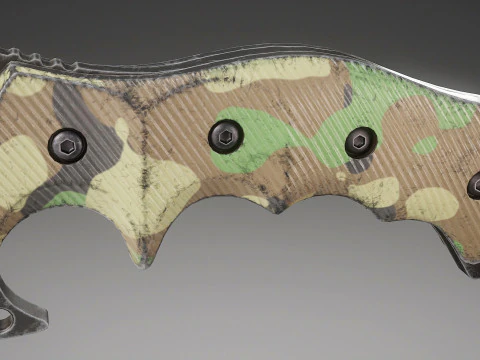 Tactical Combat Knife V4 3D Model
