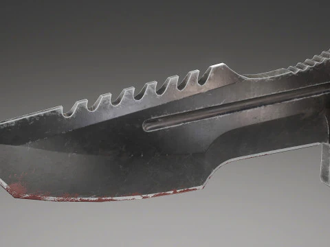 Tactical Combat Knife V4 3D Model