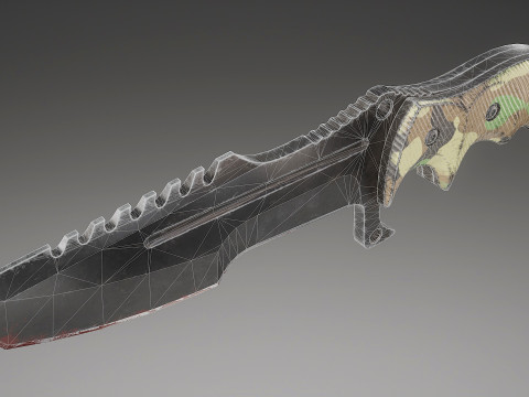 Tactical Combat Knife V4 3D-Modell