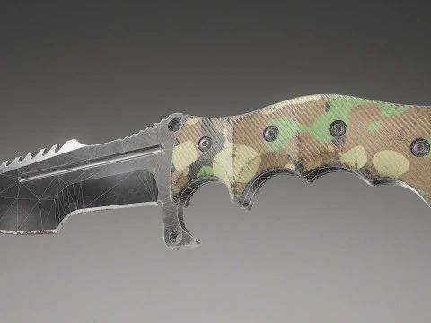 Tactical Combat Knife V4 3D Model