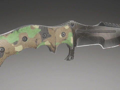 Tactical Combat Knife V4 3D Model