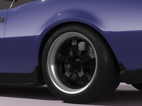 Generic Muscle Car 3D Model