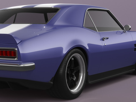Generic Muscle Car 3D Model