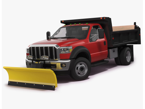 Snow Plow Truck 3D-Modell