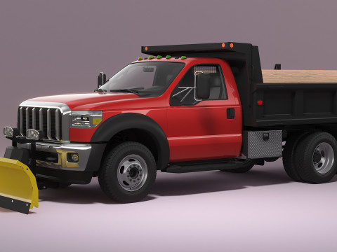 Snow Plow Truck 3D Модель