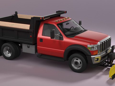 Snow Plow Truck 3D Модель
