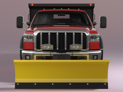 Snow Plow Truck 3D Модель