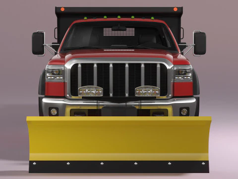 Caminh&atilde;o limpa-neve Modelo 3D