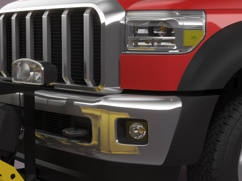Snow Plow Truck 3D Модель