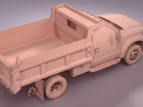 Caminh&atilde;o limpa-neve Modelo 3D