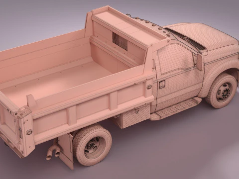 Caminh&atilde;o limpa-neve Modelo 3D